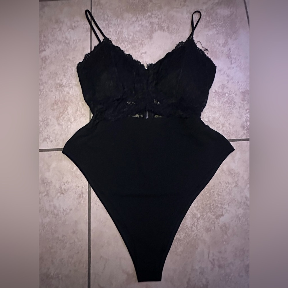 Sexy Black Lace Body Suit